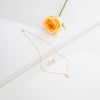 Classic Rose Gold Silver Freshwater Pearl Necklace Set