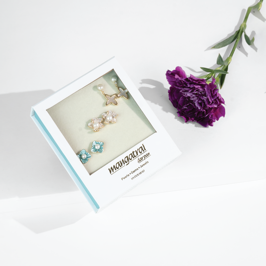 The Blossom Elegance Pearl Earring Gift Box
