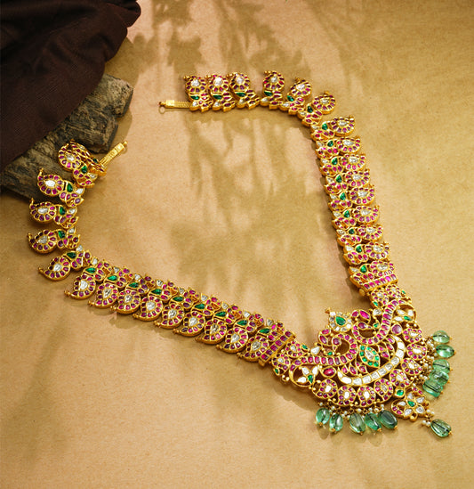 Captivating Kundan Mango Necklace