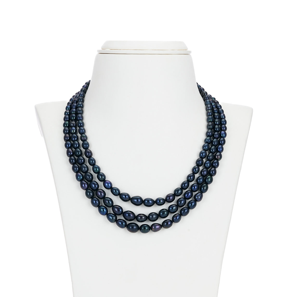 Grading Black Drop Freshwater Pearl Necklace Set - A Quality