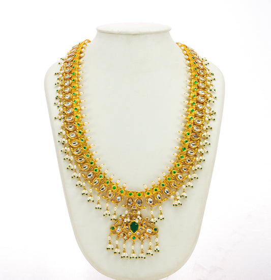 Bohemian Kundan Guttapusalu Necklace Set