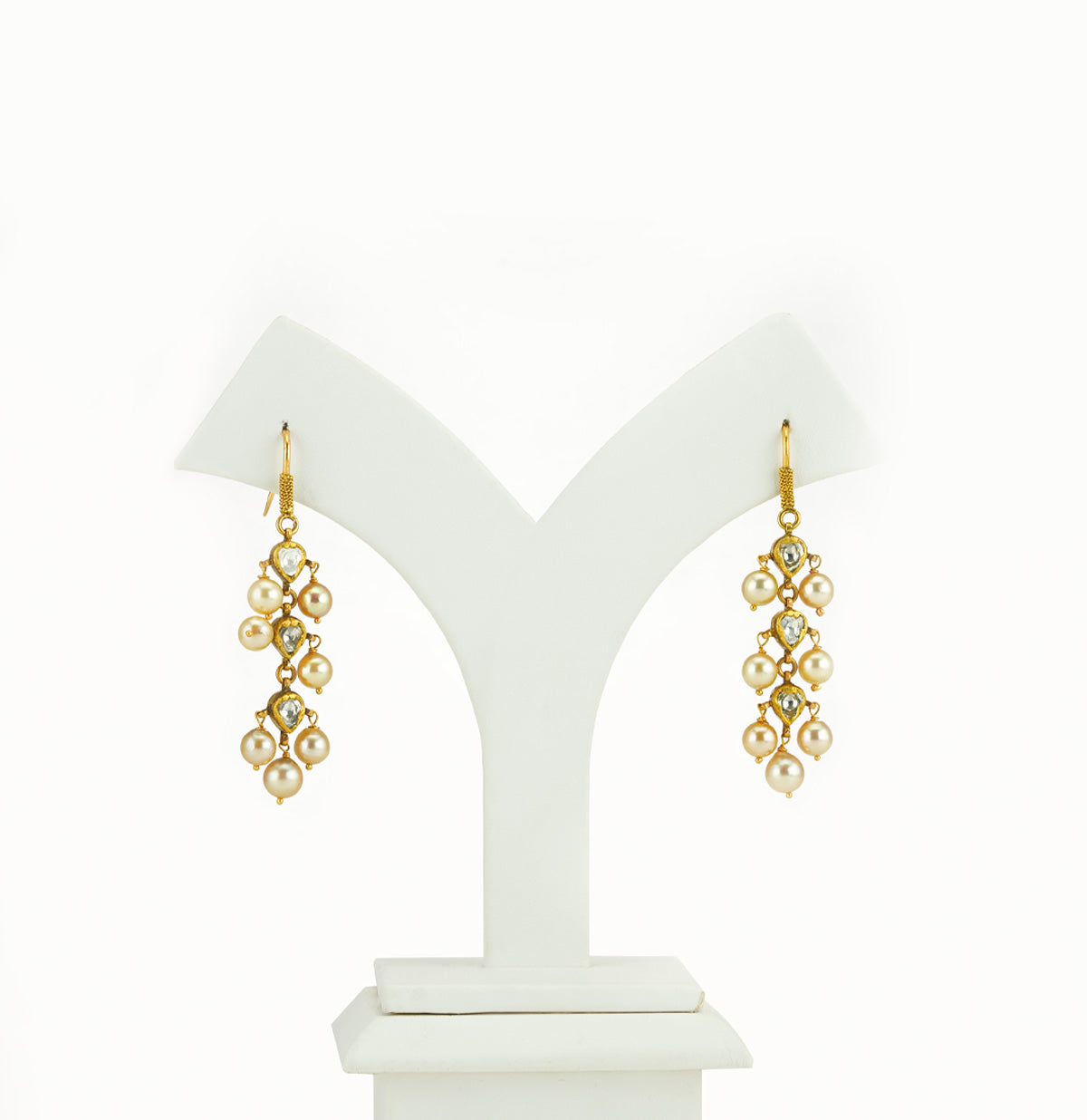 Sparkly Polki Hanging Earring