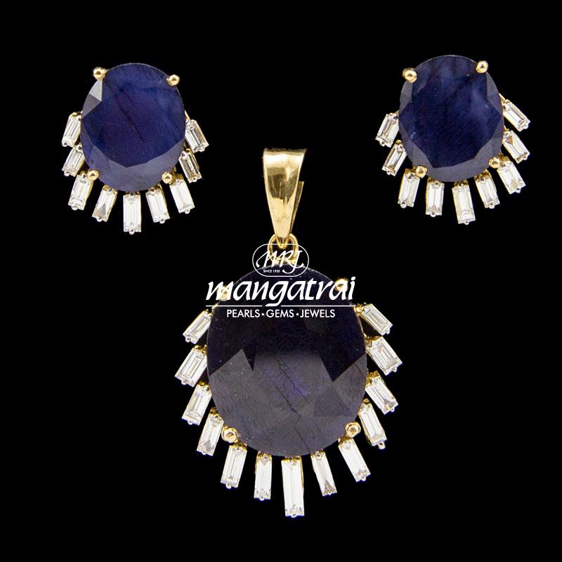 Favorite Sapphire Diamond Locket Set