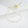 7.0-8.0mm White Round Freshwater Pearl Necklace Set - AAA Quality