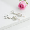 Durable Mix White Freshwater Pearl Dangling Earrings