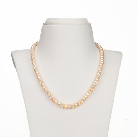 Graceful Pink Grading Freshwater Pearl Necklace Gift Box