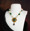 Eclectic Kundan Emerald Pearl Necklace