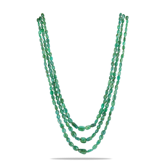 Natural Emerald Beads Necklace