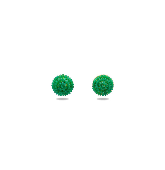 Versatile Natural Emerald Stud Earrings