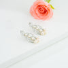 Exceptional Fancy White Freshwater Pearl Hanging Earrings