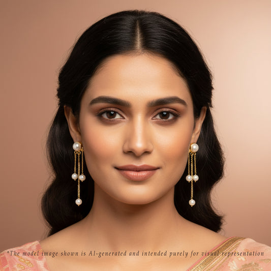 Mix White Freshwater Pearl Dangling Earring