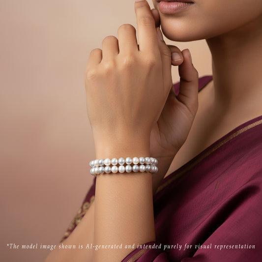 6.0-7.0mm Multicolor Near Round Freshwater Pearl Bracelet
