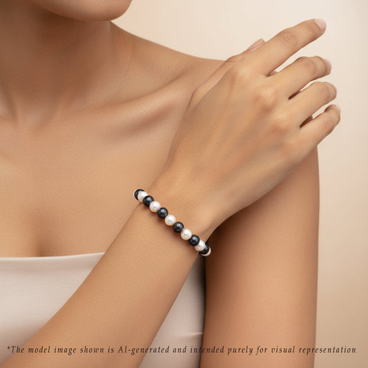 7.0-8.0mm Multicolor Near Round Freshwater Pearl Bracelet