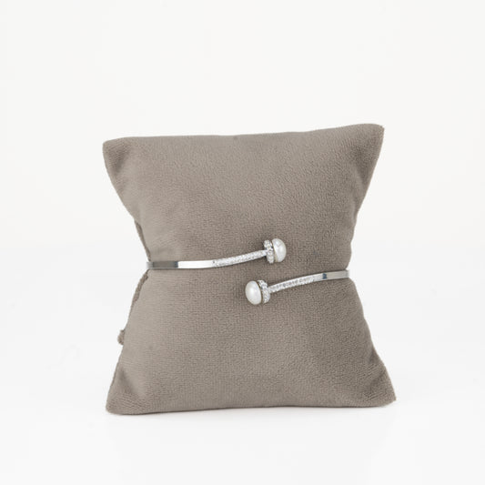 7.0-8.0 White Stone Freshwater Pearl Bracelet