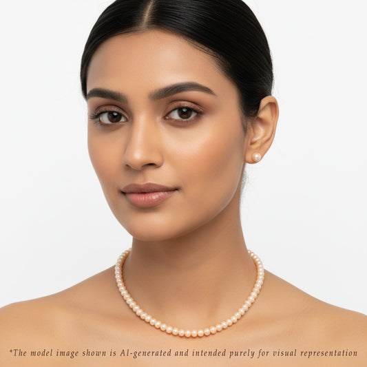 Graceful Pink Grading Freshwater Pearl Necklace Gift Box