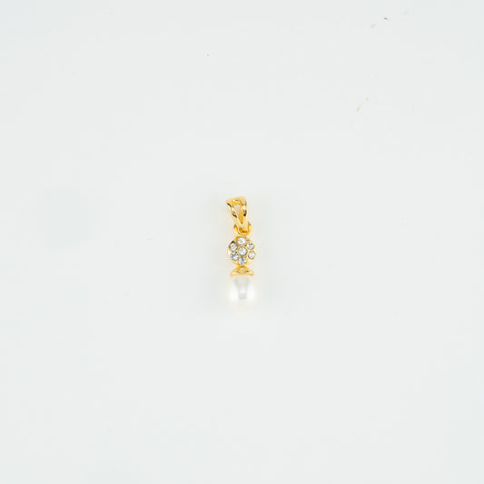 Superior White Stone Drop Freshwater Pearl Locket