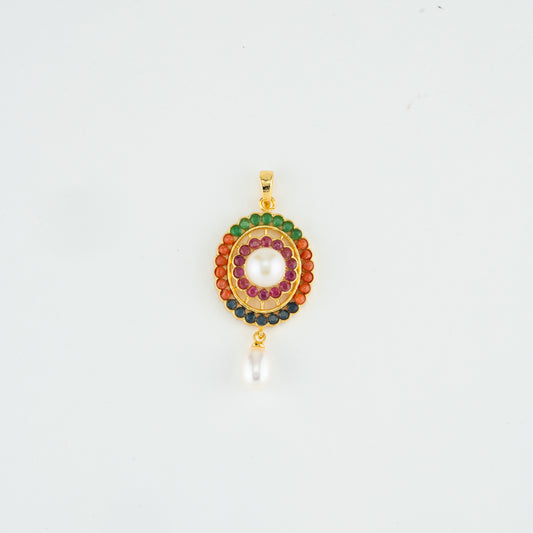 Colorful Multicolor Freshwater Pearl Locket