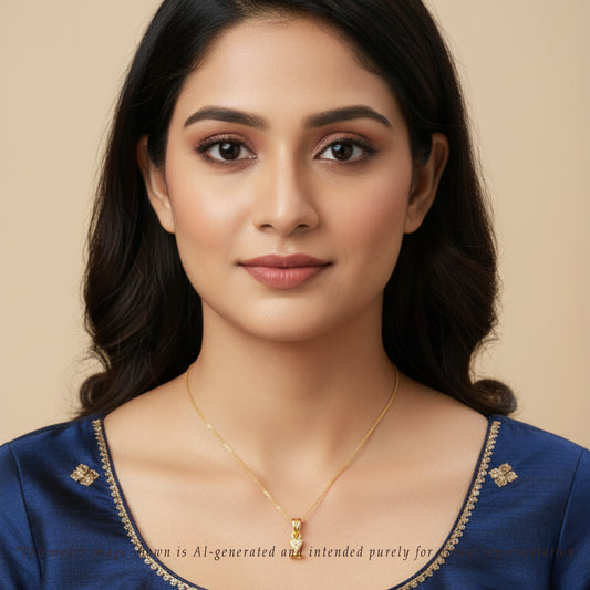 Stylish White Stone Drop Freshwater Pearl Locket