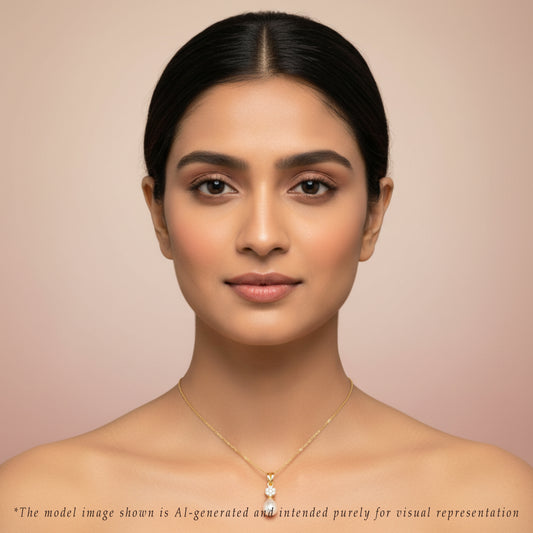 Superior White Stone Drop Freshwater Pearl Locket