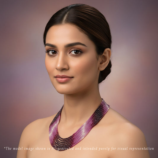 Natural Ruby Shaded Mala