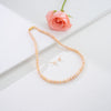 5.0-6.0mm Pink Button Freshwater Pearl Necklace Set - A Quality