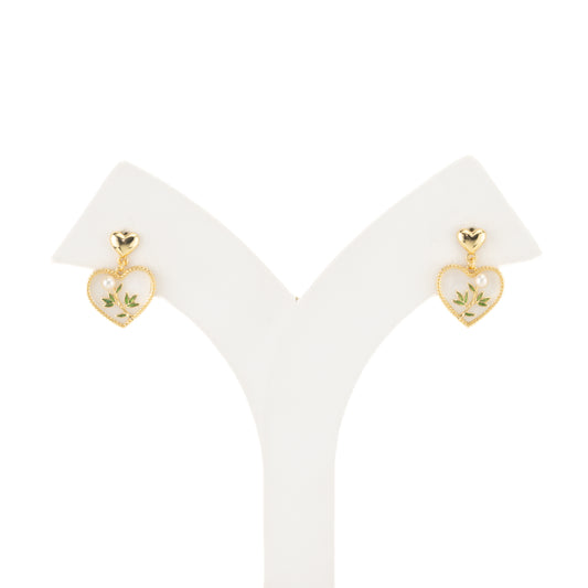 Dramatic White Freshwater Pearl Stud Earrings