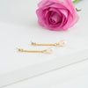 Lovely Pink Drop Freshwater Pearl Hangings Earrings
