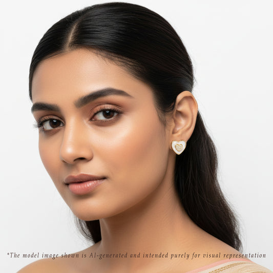 Silky Freshwater Pearl Stud Earrings