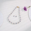 9.0-10.0mm Multicolor Near Round Freshwater Necklace Set - AA Quality