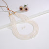 4.0-5.0mm White Near Round Freshwater Pearl Necklace Set - AA Quality