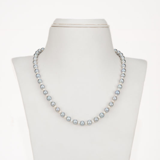 6.0-7.0mm White Mix Freshwater Pearl Necklace Set - AA Quality