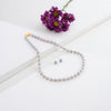 6.0-7.0mm White Mix Freshwater Pearl Necklace Set - AA Quality