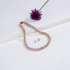 2.0-3.0mm Oval Pink Fancy Freshwater Pearl Necklace Set - AA Quality
