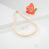 9.0-10.0mm Pink Near Round Freshwater Pearl Necklace Set - AA Quality
