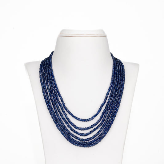 Natural Blue Sapphire Mala