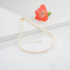 7.0-8.0mm White Near Round Freshwater Pearl Necklace Set - AA Quality