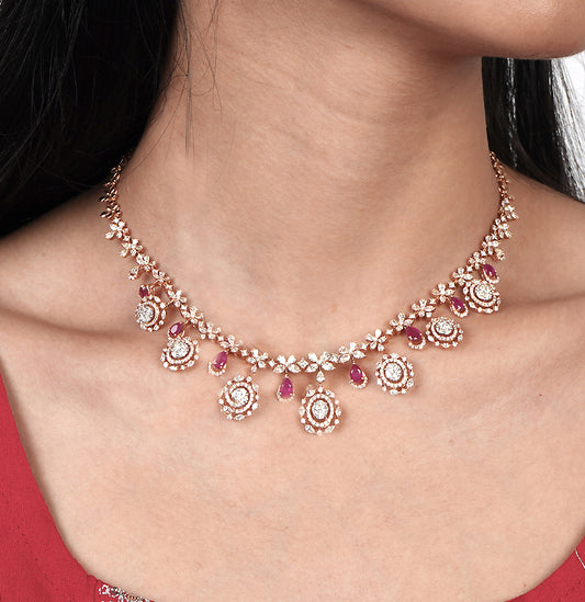 Classic Diamond Necklace Set