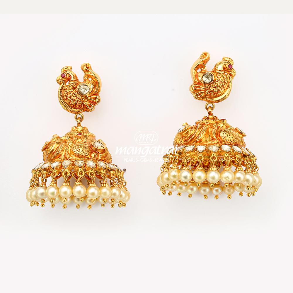 Peacock Gold Jhumka