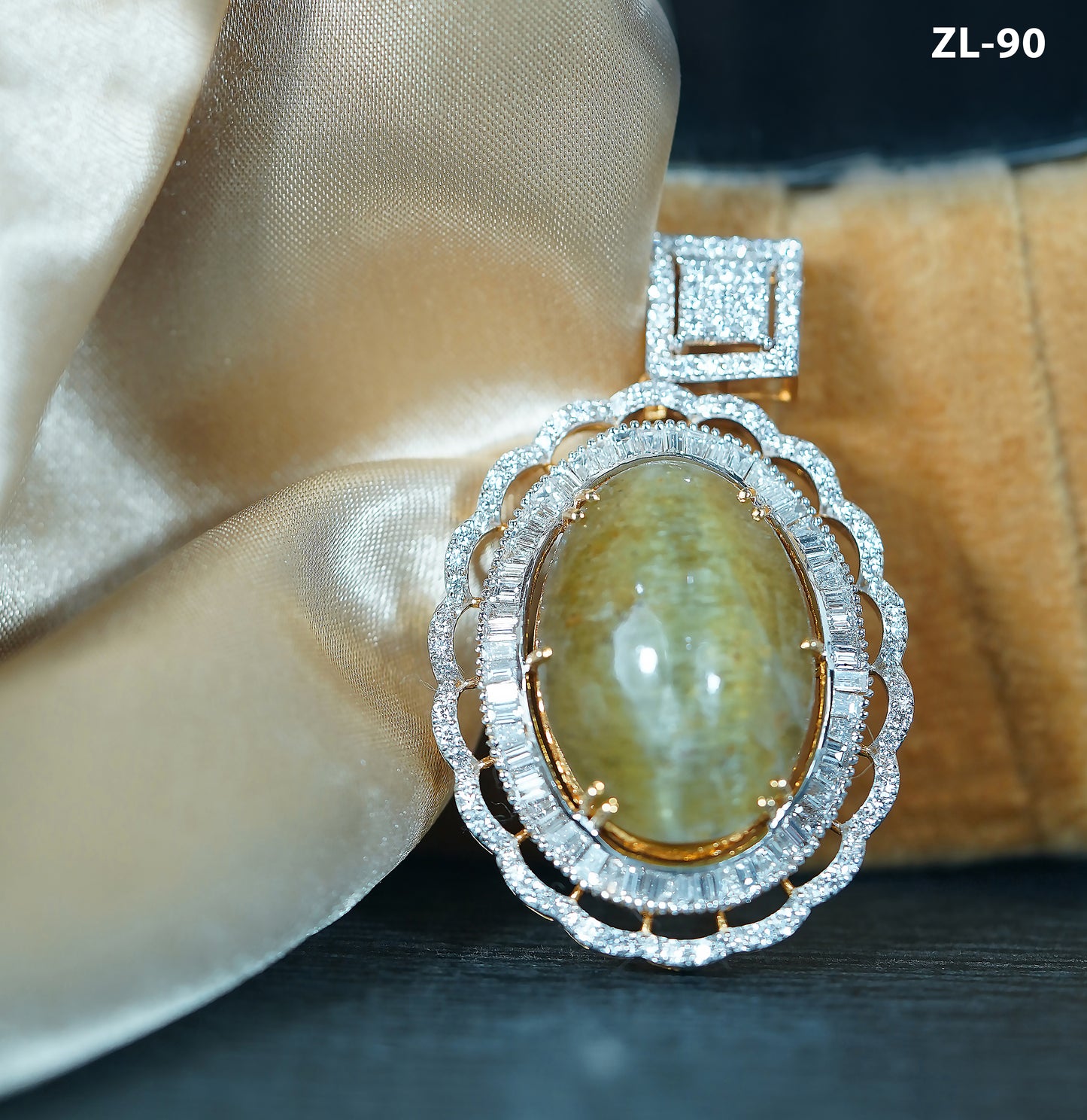 Dramatic Diamond Locket