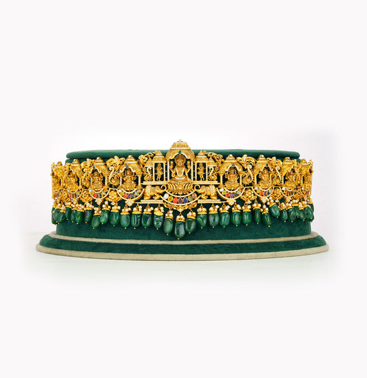 Charming Laxmi Devi Navaratnam Gold Vadanam