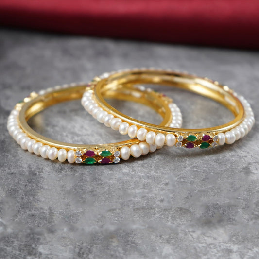 What are awesome pearl bangle set shopping sites?
