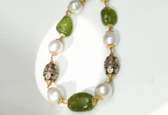 Changing Trends In India Bridal Green Kundan Necklace Jewellery & Shopping