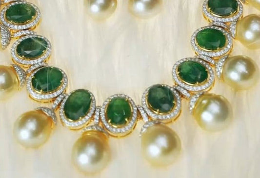 Top 10 Latest Light Weight Pearl Gold Choker Design