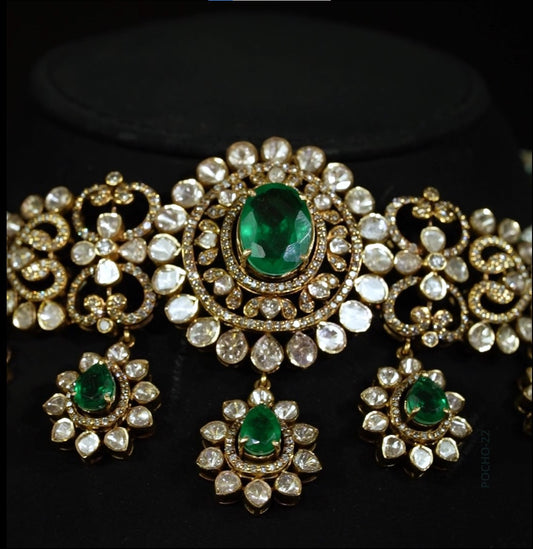 Dazzling Polki Choker Set