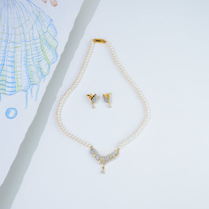 Stylish Freshwater Pearl Necklace Set