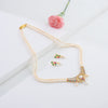 Bold Red Green Multicolor Freshwater Pearls Necklace Set