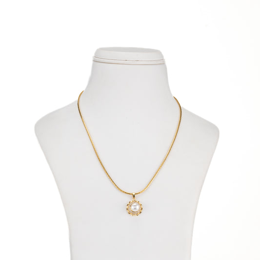 Exotic White Stone Freshwater Pearl Necklace Set