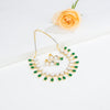 Feminine Button Green Multicolor Freshwater Pearls Choker Set