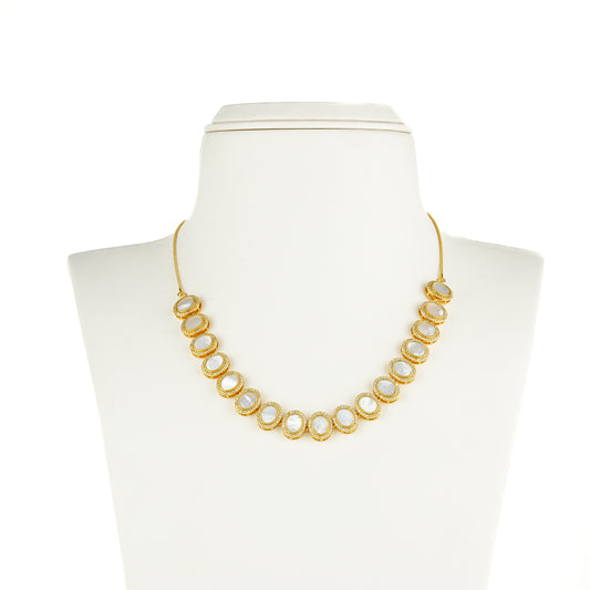 Glamorous Near Round Pearl Choker Set