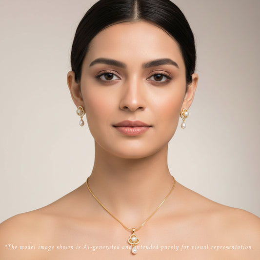 Graceful Freshwater Pearl Necklace Set